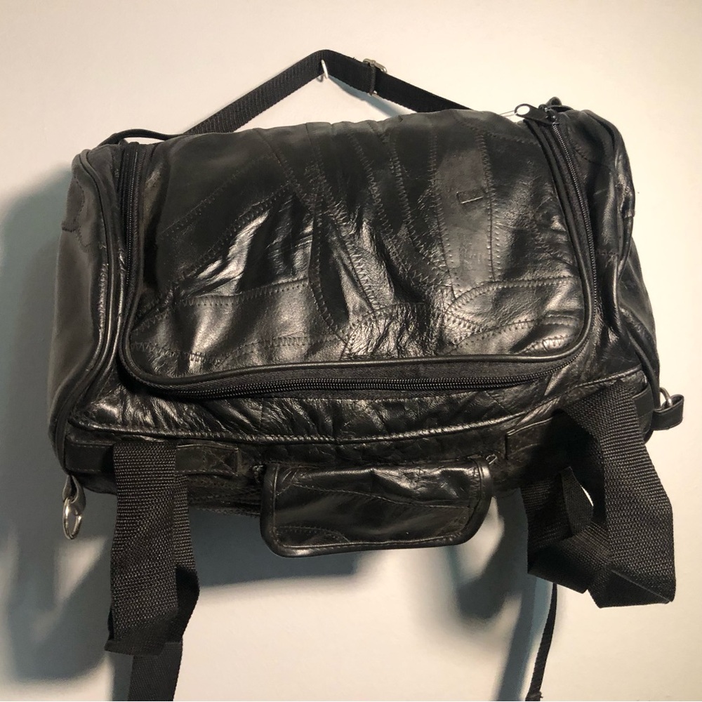 4pc Genuine Buffalo Leather Motorcycle Luggage Set